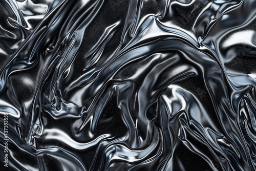 Melty metallic leather abstract background, metal texture