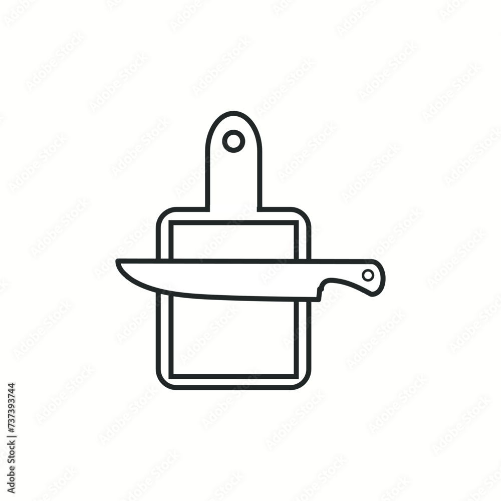 Knife icon symbol cutlery utensil knife object design Vector Knife icon symbol cutlery utensil knife object design Vector