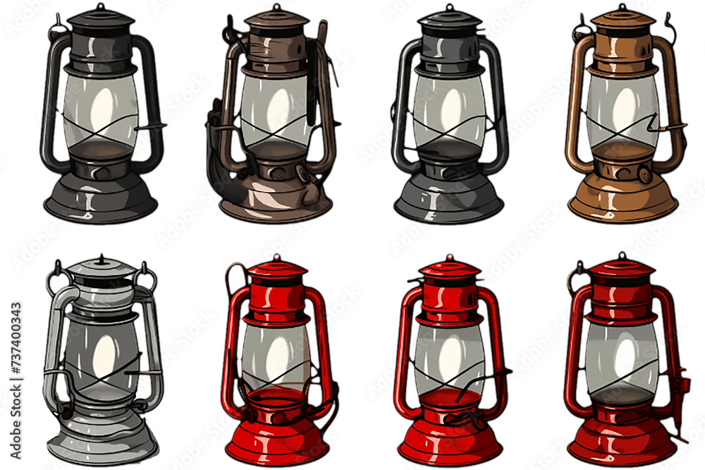 Lantern isolated on PNG background