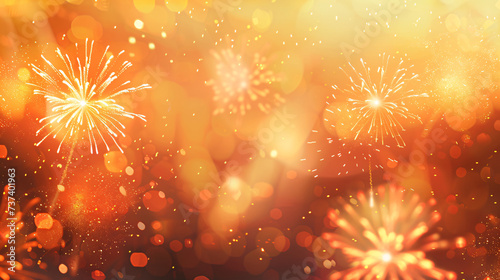 fireworks in the night sky