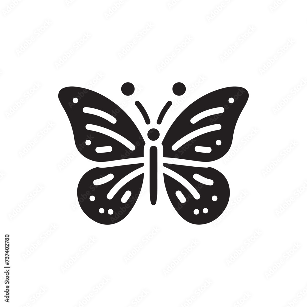 butterfly icon vector butterfly icon vector