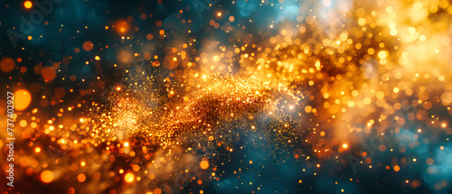 Golden mystique, a backdrop of shimmering gold bokeh, creating a luxurious atmosphere for magical moments