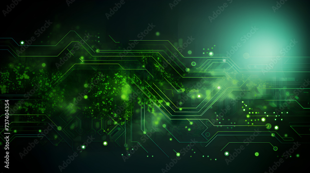 Futuristic green digital background meshing wallpaper art and cybersecurity,,
Modern Technology Background Pro Vector

