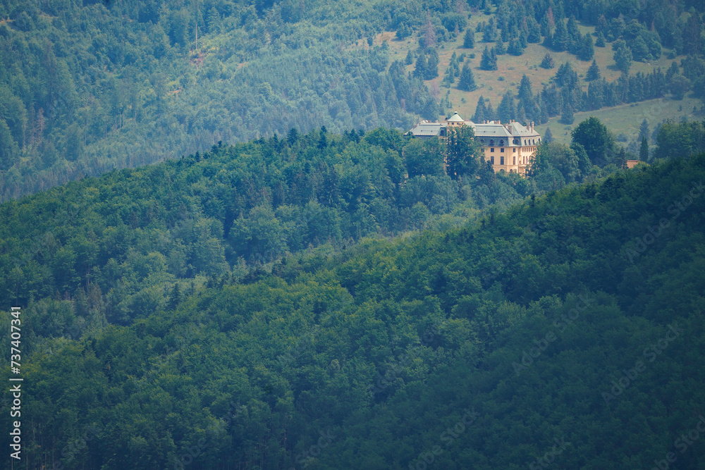 Obraz premium František Koháry-Coburg's mansion on the front mountain in Murán, which is used for addicted patients