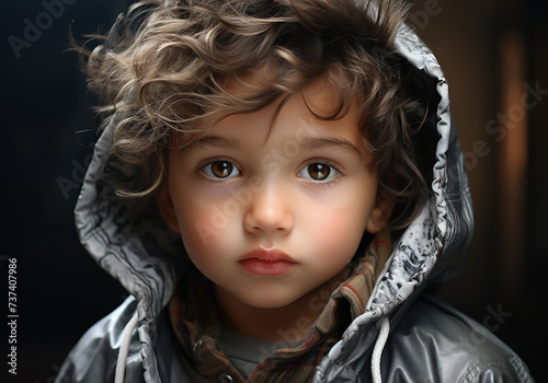 The beauty and innocence on a baby's face. Ai generated