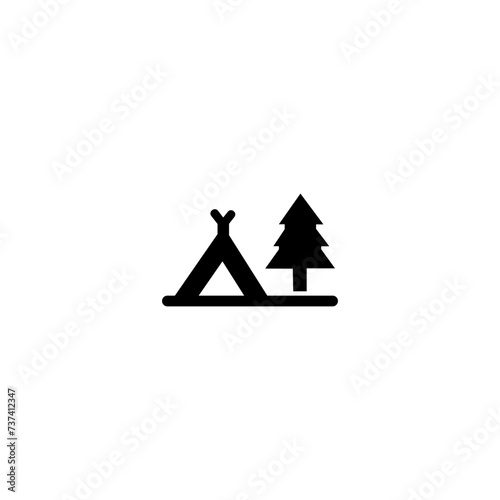  Park, public park, national park, garden icon set .Thin line art icons. Linear style illustrations isolated on white. Theme amusement park sings set. 
