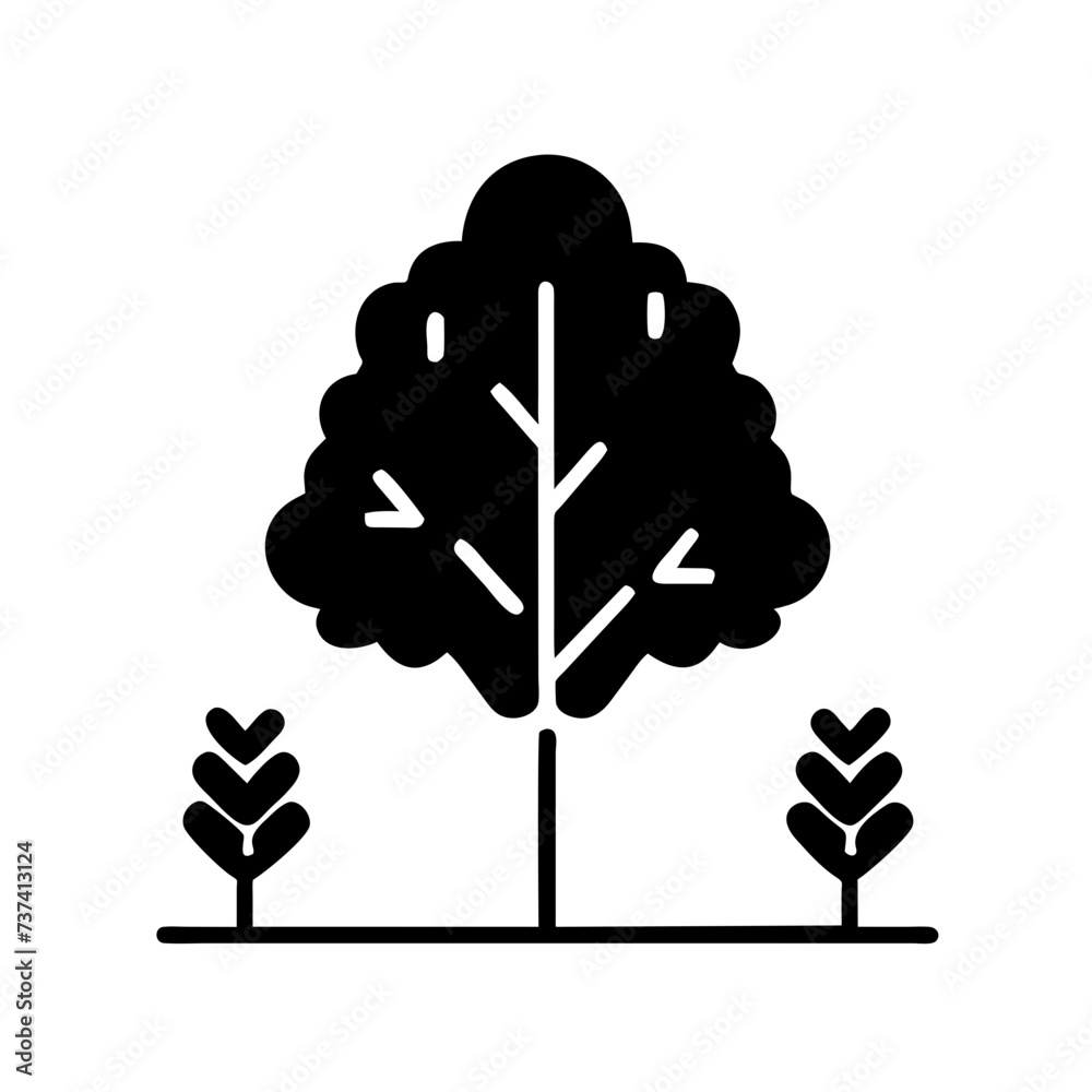 Minimal tree linear icon, elegant linear icon of a tree in vector format, capturing the essence of nature's beauty with simplicity and precision. Minimal tree linear icon, elegant linear icon of a tree in vector format, capturing the essence of nature's beauty with simplicity and precision.