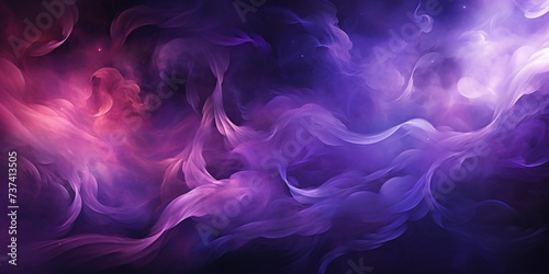 a purple and blue smoke