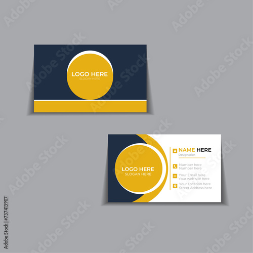 simple and clean business card, Double sided business card