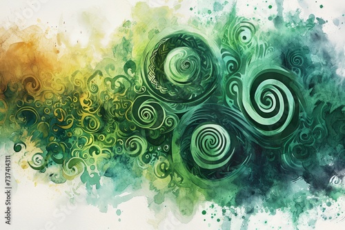 Celtic Spiral Designs. Celtic Spiral Designs illustration banner wallpaper texture.