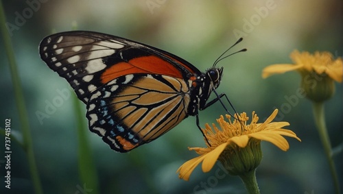 monarch butterfly on a flower © Shafiq