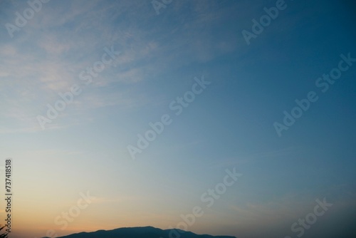 sunset in the mountains