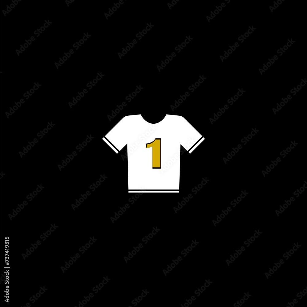 Football t-shirt icon. Symbol, logo illustration. Football t-shirt icon. Symbol, logo illustration.