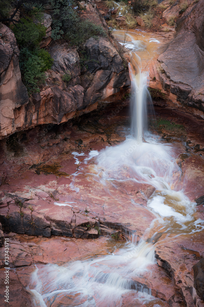 Snowy Morning in Sedona Arizona USA
