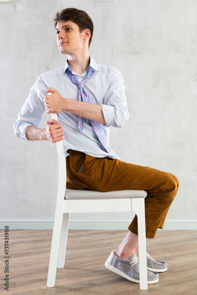 Physical jerks for office workers on chair