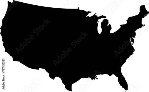 USA map vector file