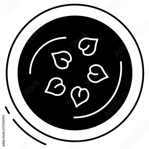 hummus glyph and line vector illustration