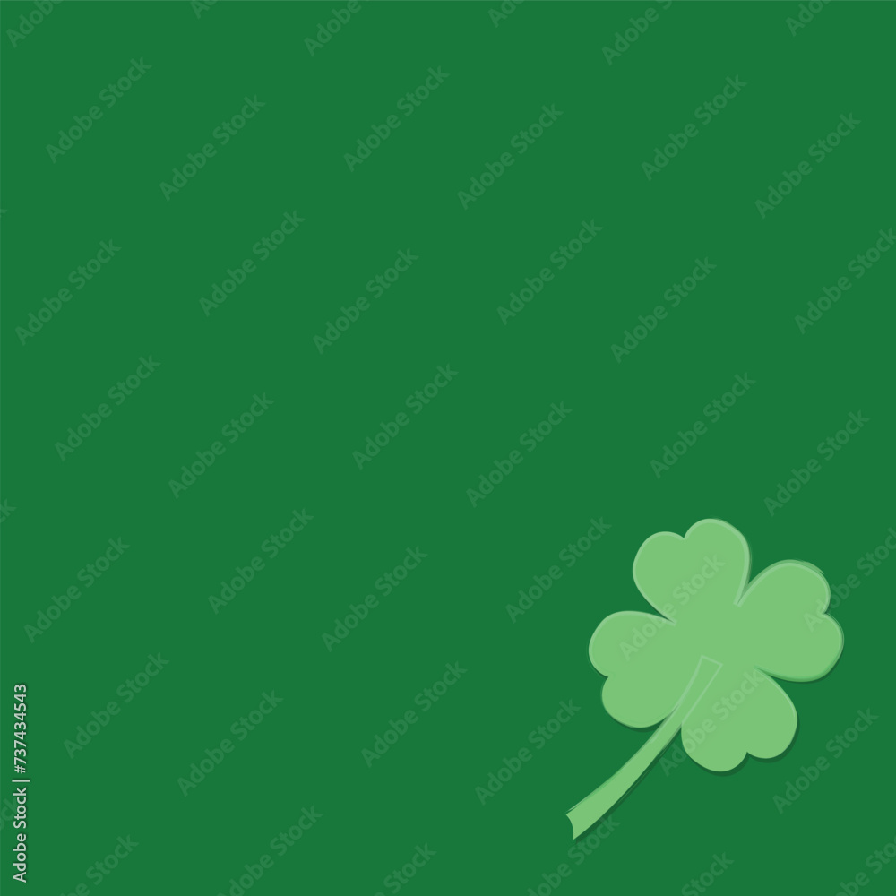 four leaf clover on green background, saint patrick four leaf clover on green background, saint patrick