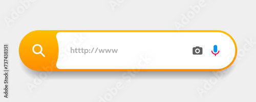 Search Bar with suggestions for UI UX design and web site. Search Address and navigation bar icon. Collection of search form templates for websites. Search engine web browser window template.