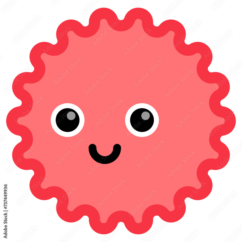 Obraz premium Smile star shape cartoon. Vector illustration.