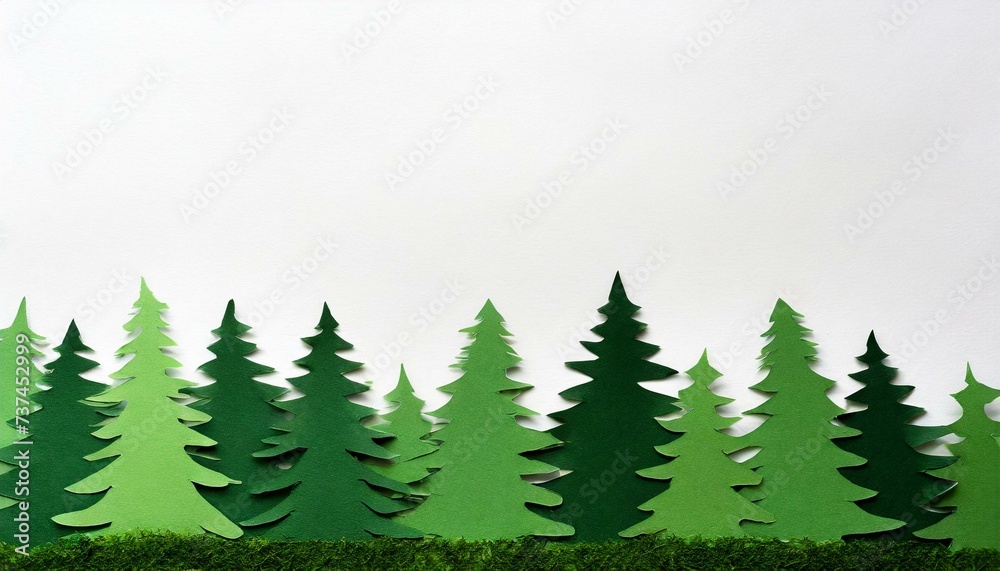 green tree background