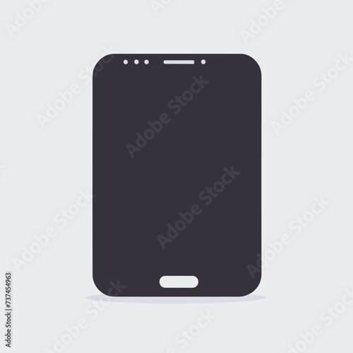 Vector illustration of a smartphone icon flat design