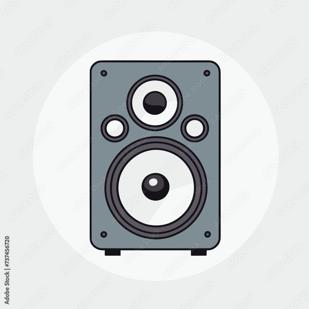 Cartoon speaker illustration on white background vector design Cartoon speaker illustration on white background vector design
