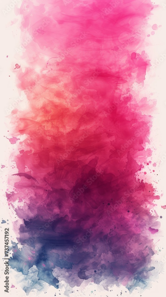 Pink Watercolor Hand Painted Background Generative AI