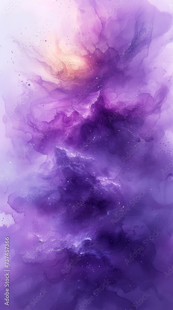 Lavender Watercolor Abstract Background Generative AI