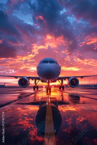 Modern cargo jet at the air...