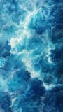 Teal, Blue, and Green Watercolor Abstract Generative AI
