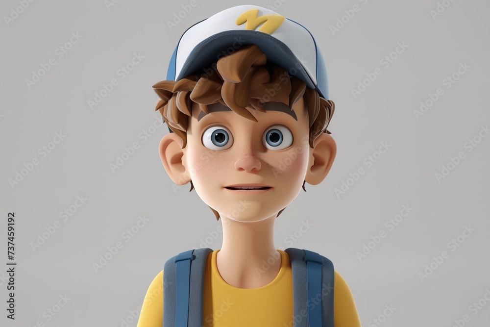 child with helmet