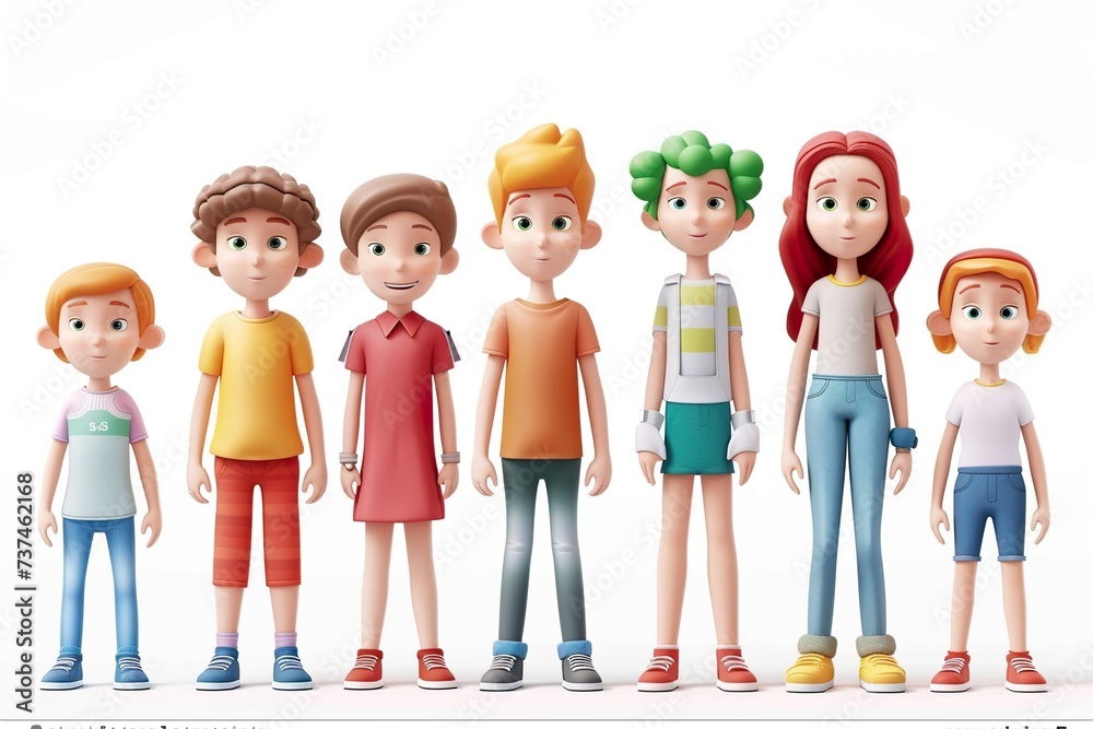 Fototapeta premium group of children