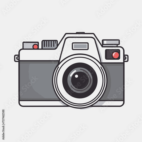 Camera icon logo illustration clipart vector design