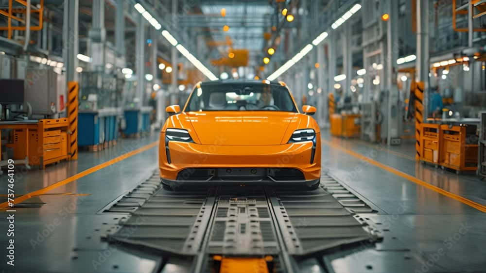 Factory produces high-capacity lithium-ion EV batteries for electric and hybrid cars, advancing automotive technology.generative ai Factory produces high-capacity lithium-ion EV batteries for electric and hybrid cars, advancing automotive technology.generative ai