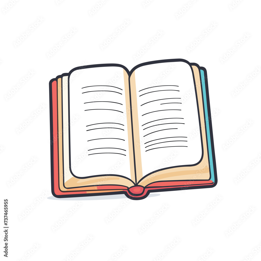 Open book illustration vector design Open book illustration vector design