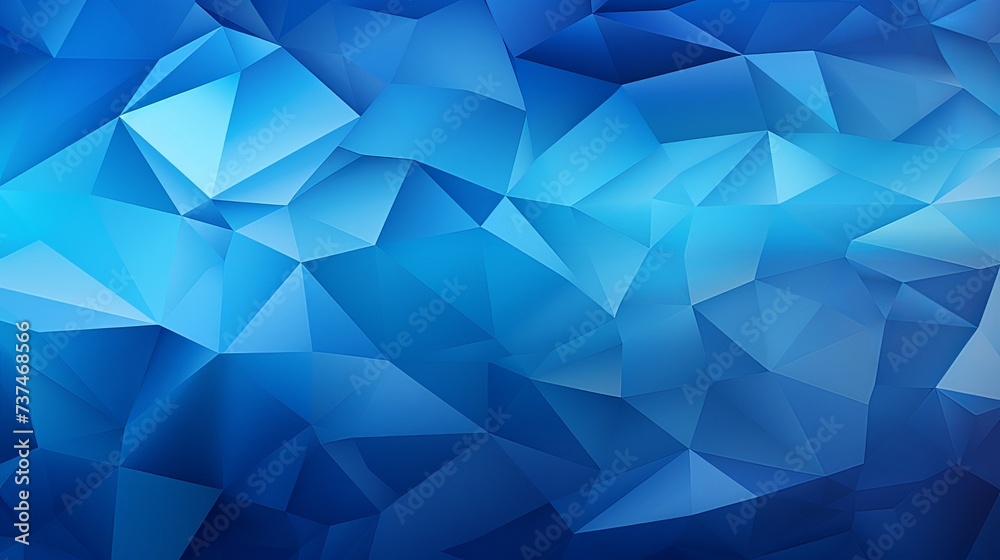 Blue color low poly abstract background. Random triangular geometric pattern design Blue color low poly abstract background. Random triangular geometric pattern design