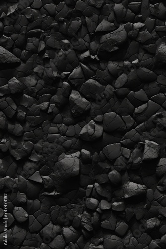 Black rough stone texture