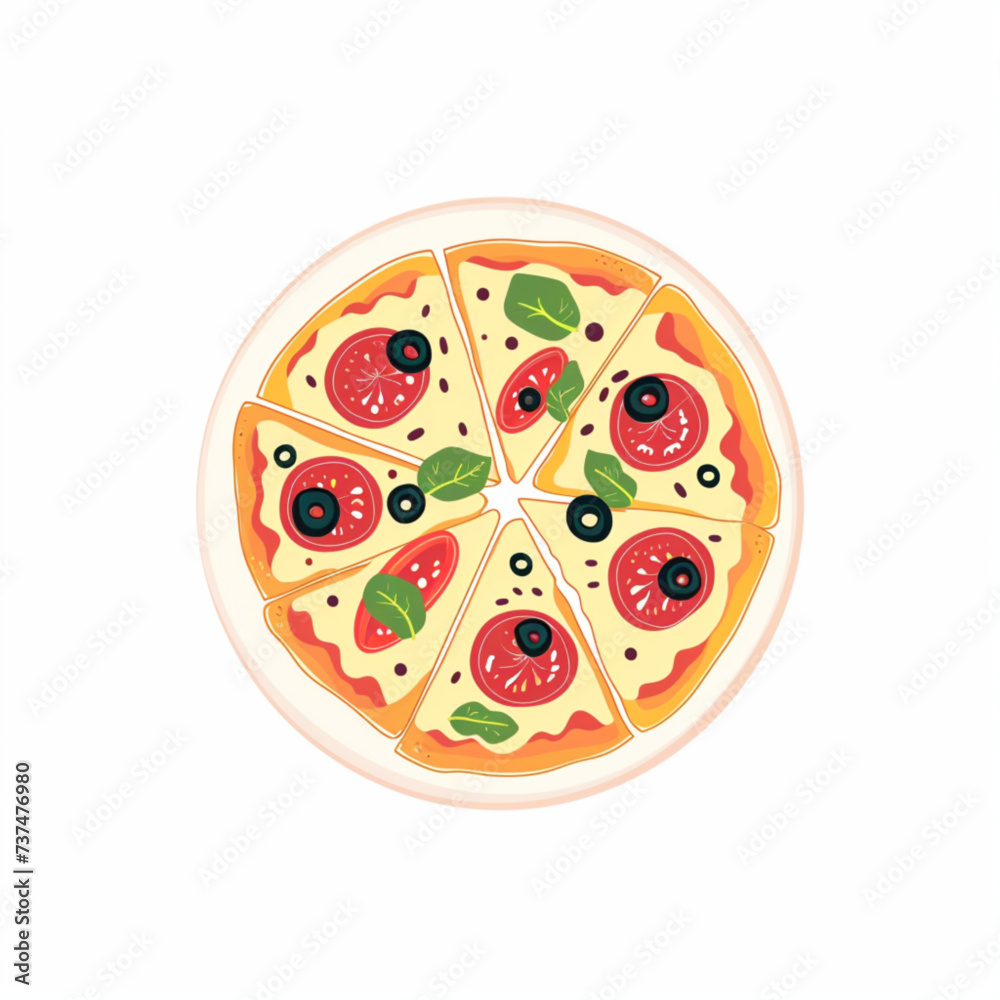 pizza isolated pizza isolated