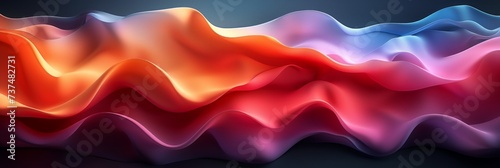 Vibrant Gradient Fashion Background with Deep Red and Blue Generative AI