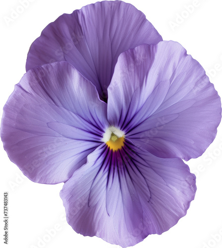 Close Up of Purple Flower on Transparent Background © cac_tus