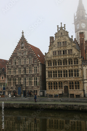 Medieval houses in the old town of Ghent