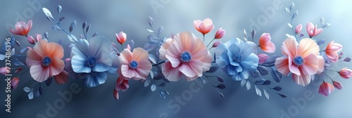 Luxurious Floral Watercolor Art Generative AI © Alex