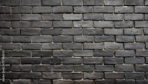 black brick wall panoramic background