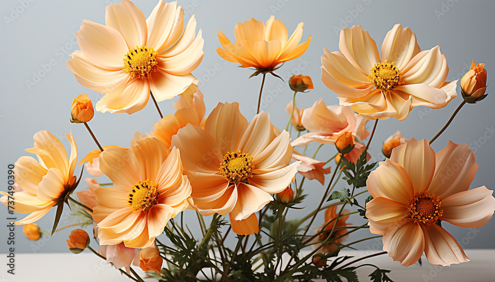 The vibrant daisy bouquet brings summer beauty to the meadow generated by AI
