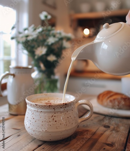 2 ltr white milk pitcher