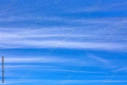 Blue Sky with white clouds. Abstract backdrop for wallpaper .