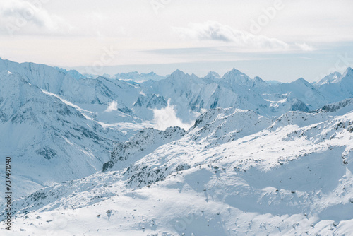 Schnee bedeckte Berge