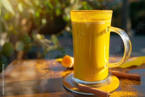 Vibrant Turmeric Latte for a Health Day Boost photo