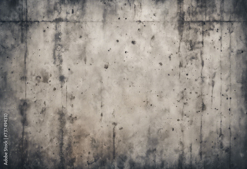 Abstract grunge concrete texture wall with holes © FrameFinesse